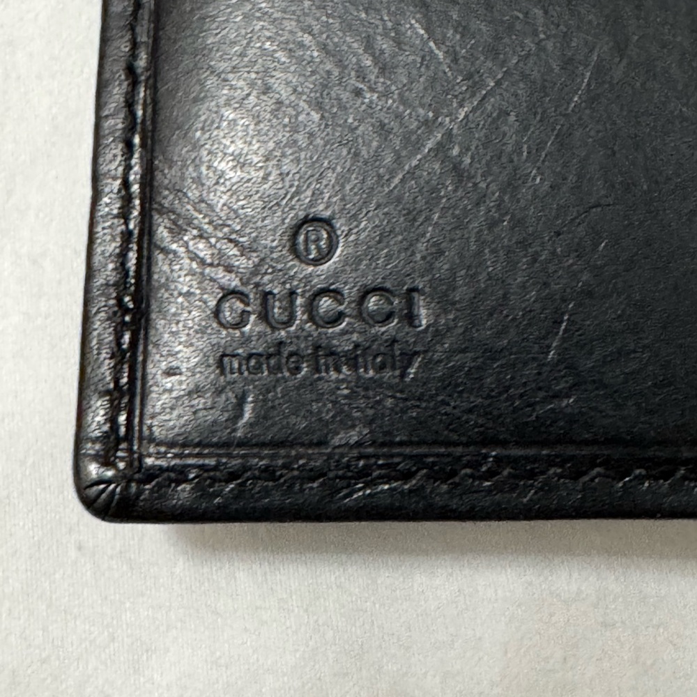 Gucci Black Leather Bi-fold Wallet with G clasp - Picture 4 of 9